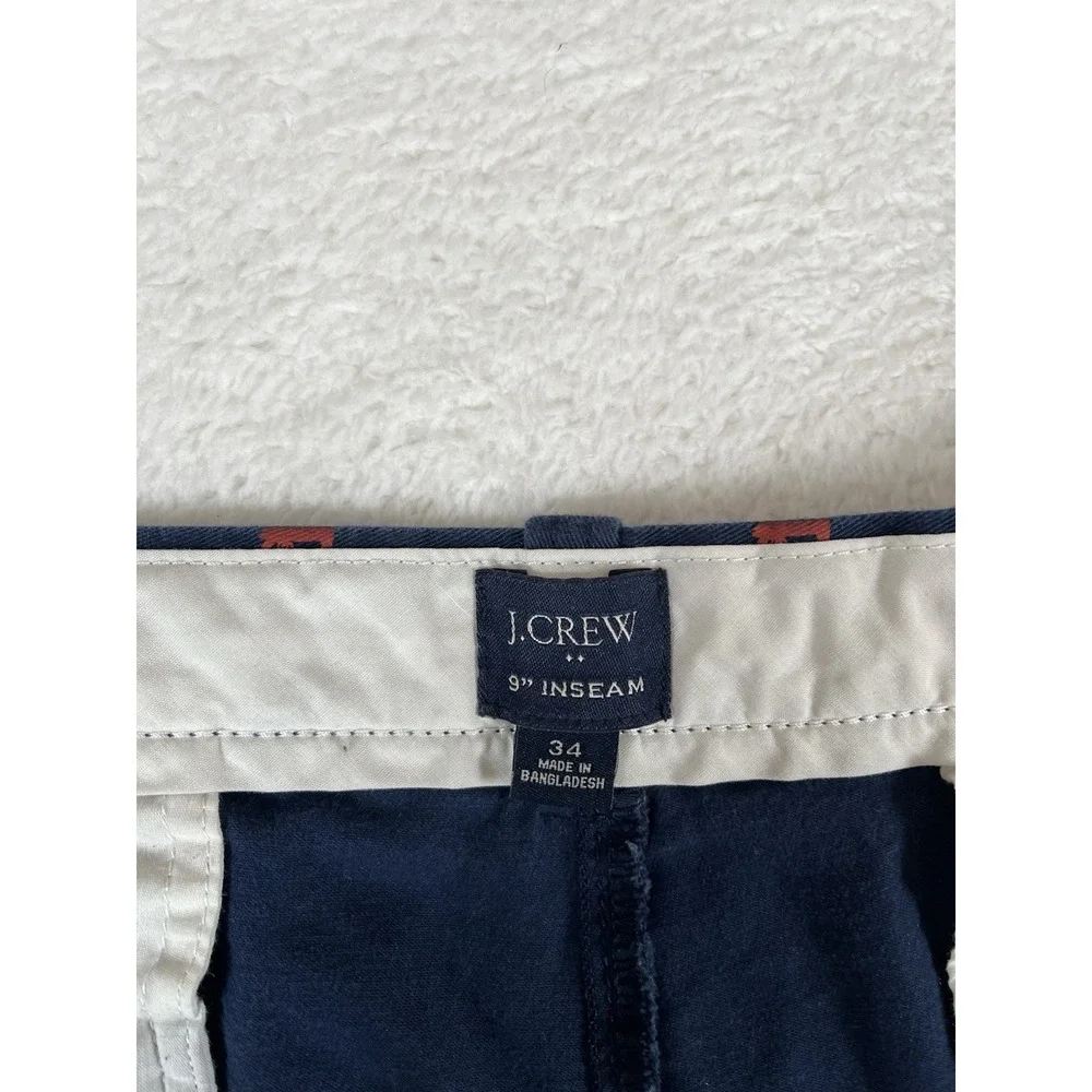 J. Crew Navy Blue Shorts with Red Lobster Print